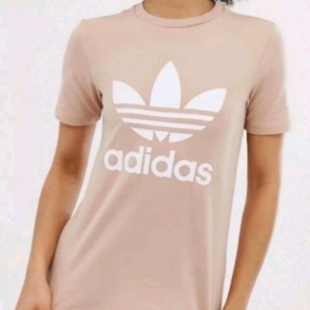 Adidas original logo t shirt (nude)